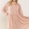 Ditsy Floral Chiffon Babydoll Dress
